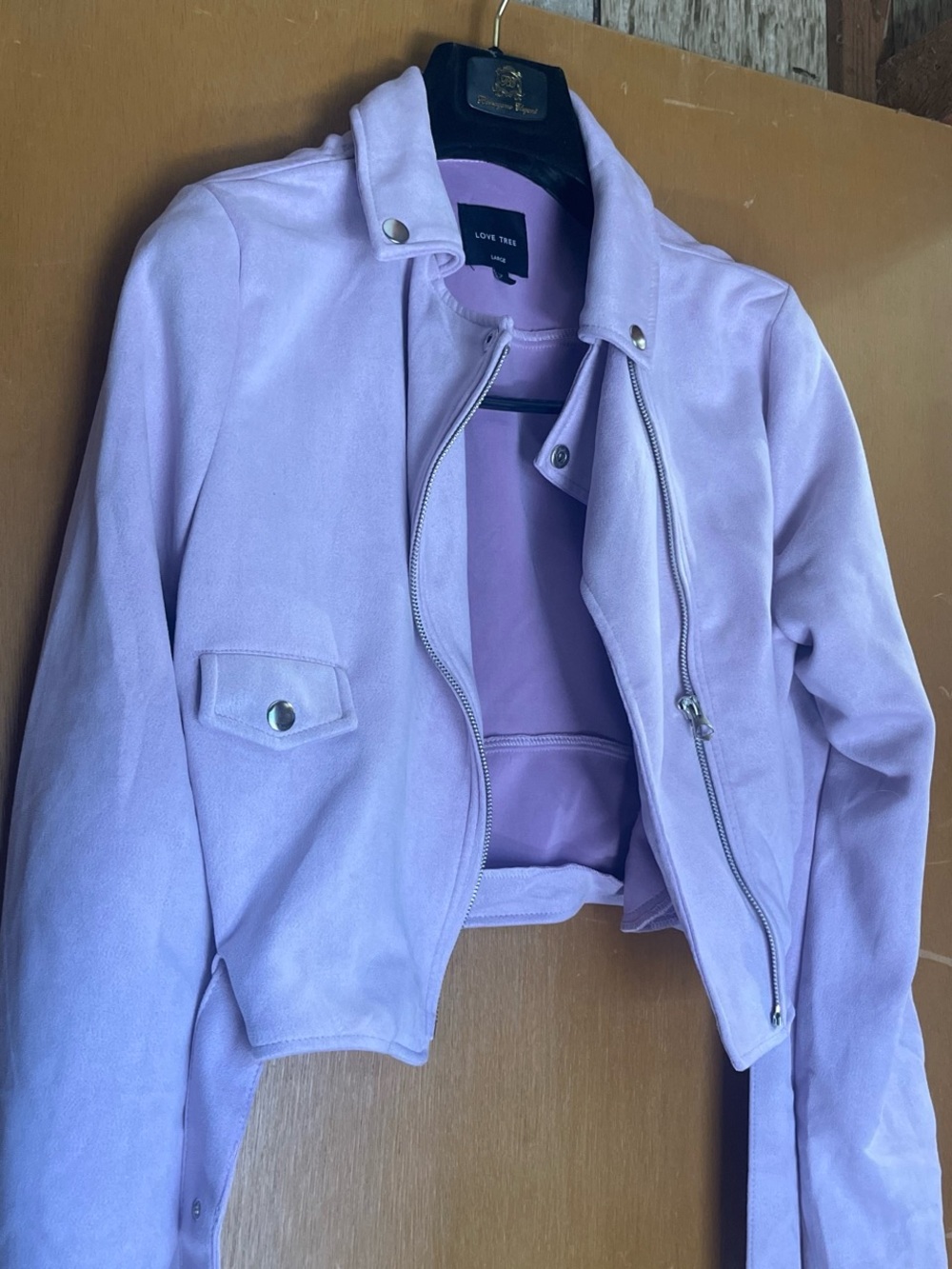 Purple moto jacket